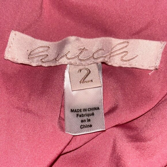 Anthropologie HUTCH Tarina Maxi Gown 2 One Shoulder Dress Pleat Tulle Colorblock - Picture 8 of 10